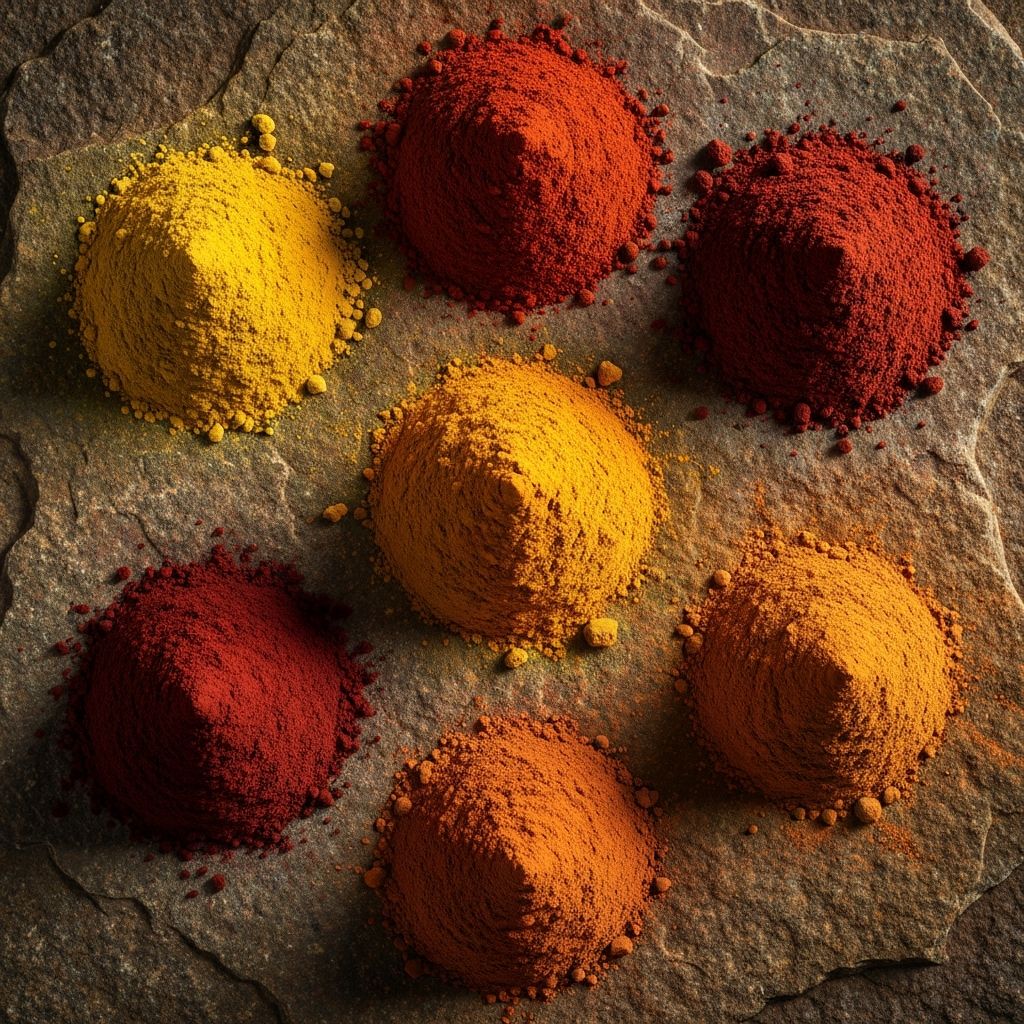 Pigments speak of Art